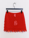 YANYAN KNITS 25 Spring/Summer BORLOR Camisole/Woven Lined Mini Skirt YYK-YYW25-0771-HONG Red Skirt YYW25-0081